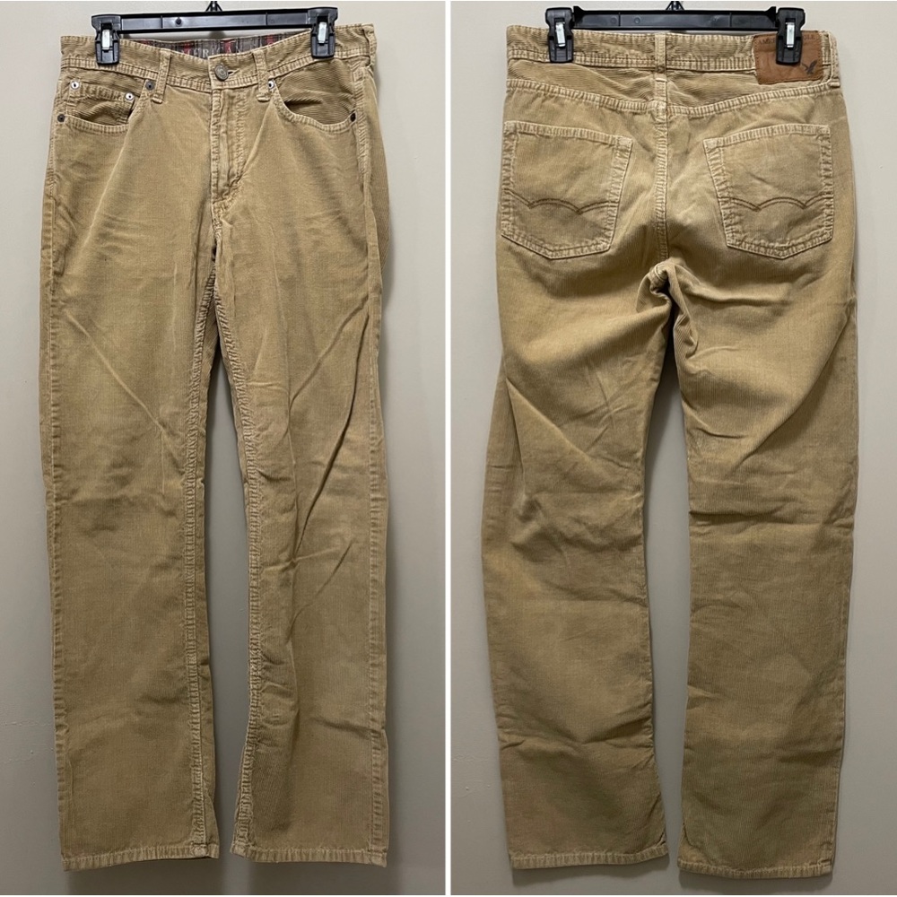 American Eagle Straight Leg Corduroy - 29x32 - Camel - GUC